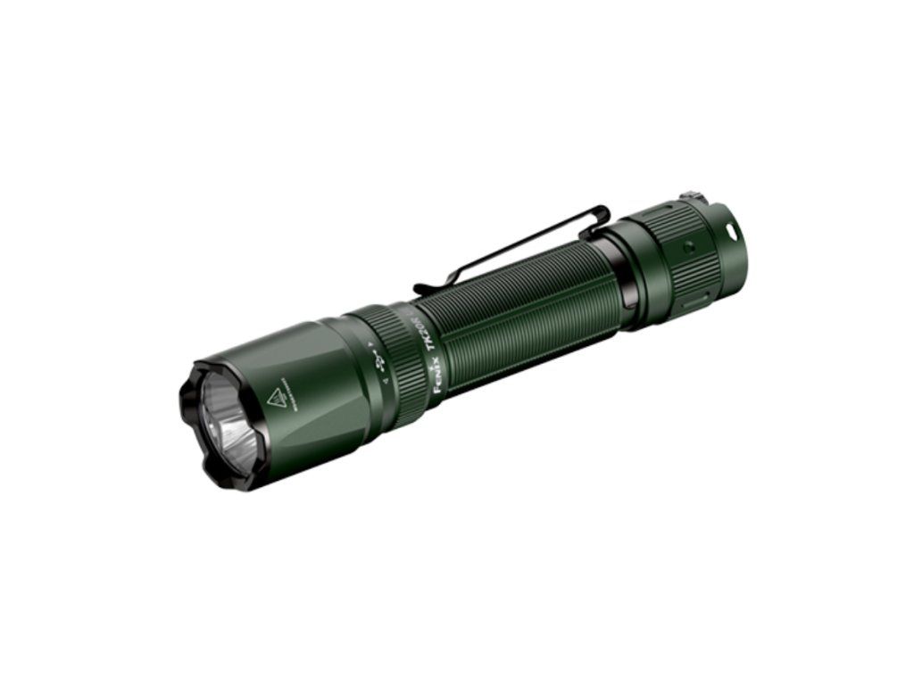 Fenix TK20R UE taktické svietidlo v zeleno-tropickej farbe s výkonom 2800 lúmenov, FlexiSensa otočným voličom a USB-C nabíjaním