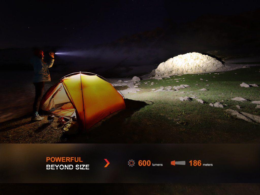Fenix LD12R — 600 lúmenov a dosvit 186 m, výkon nad rámec veľkosti