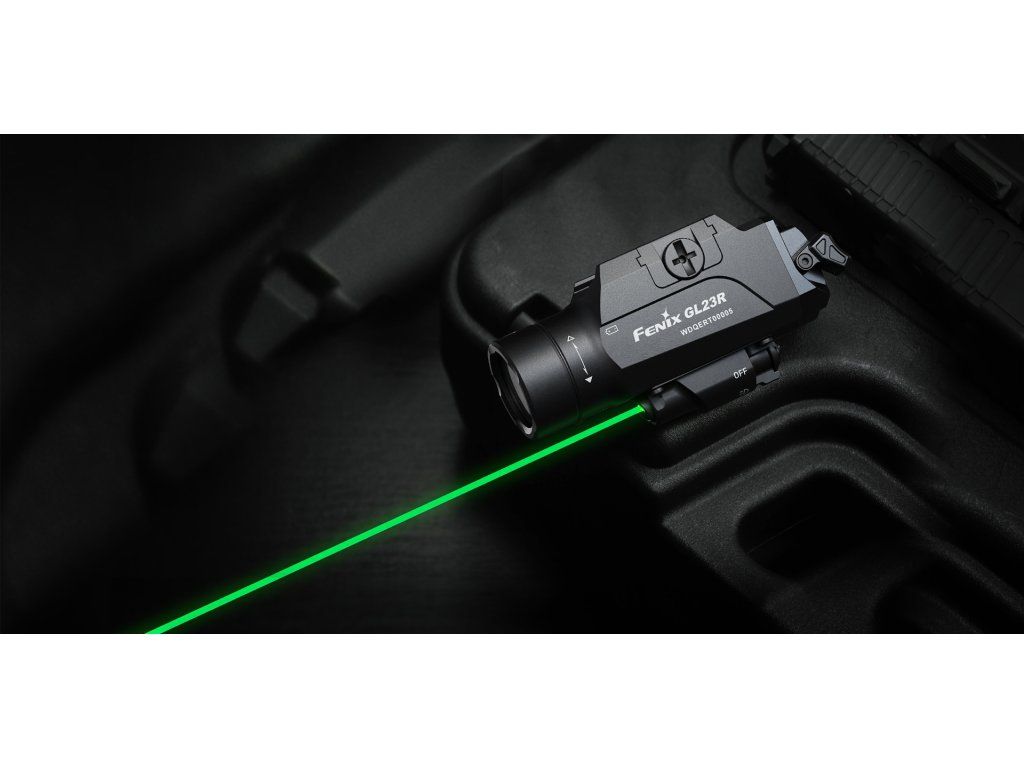 Fenix GL23R zbraňové svietidlo so zeleným laserom 1200 lúmenov na pištoľ