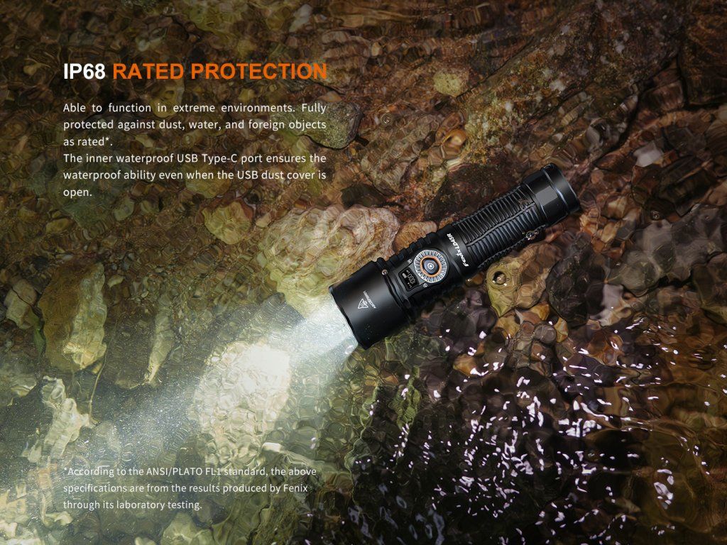 Fenix LD45R — krytie IP68, odolá vode aj ponoreniu