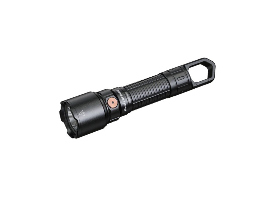 Fenix WF25RM nabíjateľné pracovné svietidlo s bielym svetlom 3000 lúmenov a UV svetlom 365 nm, čelný pohľad