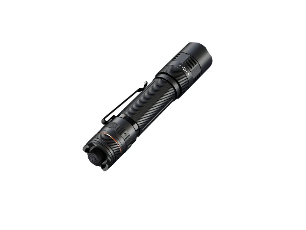 Fenix PD45R ACE — otočný prstenec na prepínanie režimov a taktický pätový spínač