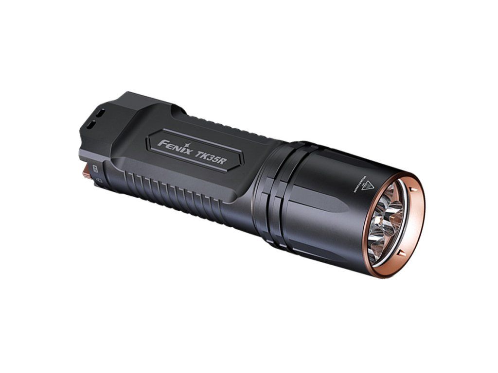Fenix TK35R nabíjateľné svietidlo — 5800 lm, UV svetlo, FlexiSensa, 2× 18650, IP68