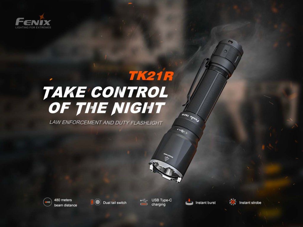 Fenix TK21R — Luminus SFT-90 LED, USB-C nabíjanie, taktické púzdro