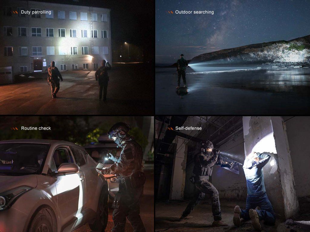 Fenix TK21R v nočnej službe — hliadka, pátranie, kontrola a sebaobrana