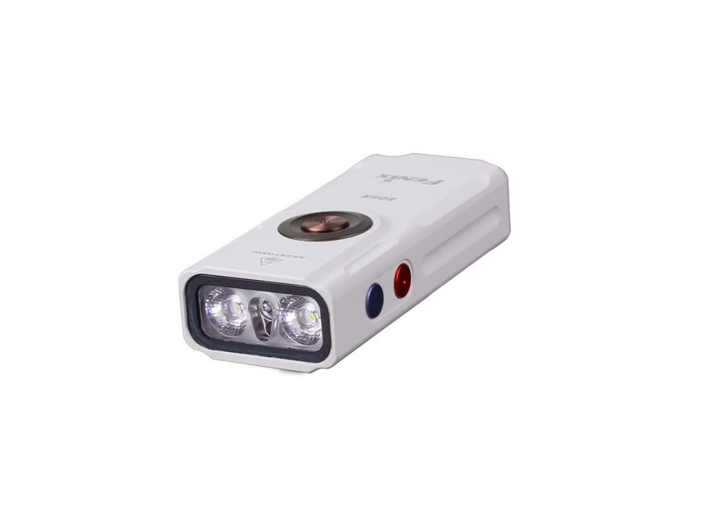 Fenix E06R 3-in-1 kľúčenkové LED svietidlo s bielym svetlom, UV a červeným laserom