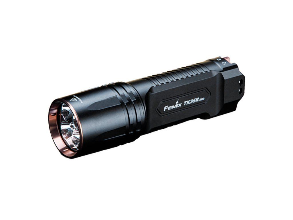 Fenix TK35R RED svietidlo — 5800 lm biela, červené LED 260 lm, FlexiSensa, 2× 18650, IP68