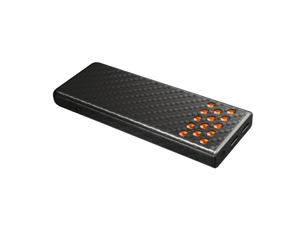 Nitecore CARBO 10000 Gen2 karbónová powerbanka 10 000 mAh vo farbe Neon Orange (neónová oranžová)