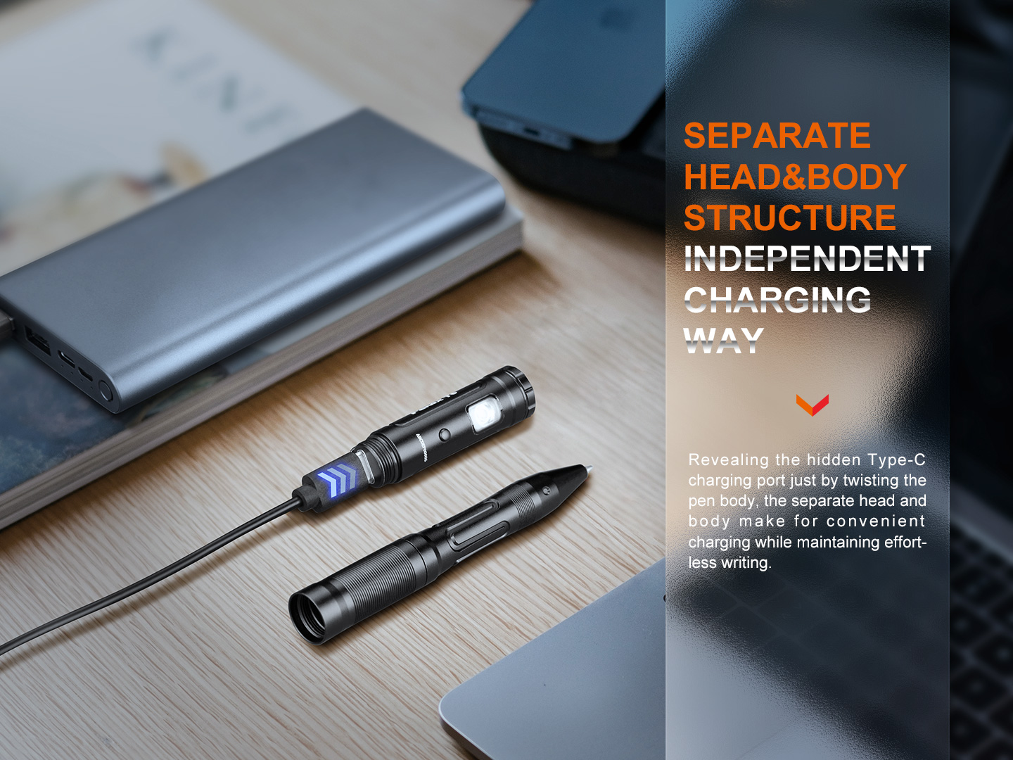 Fenix T6 — odnímateľná svetelná hlava odhaľuje skrytý USB-C nabíjací port