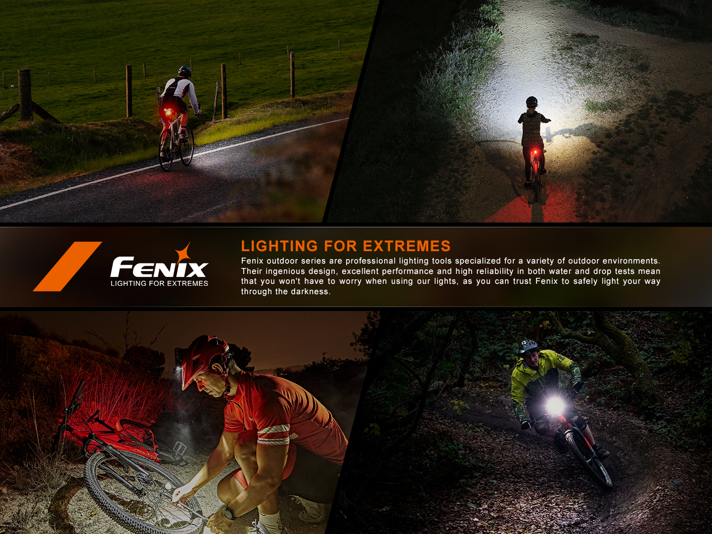 Fenix — Lighting for Extremes, nočná cyklistika s osvetlením Fenix v teréne aj na ceste