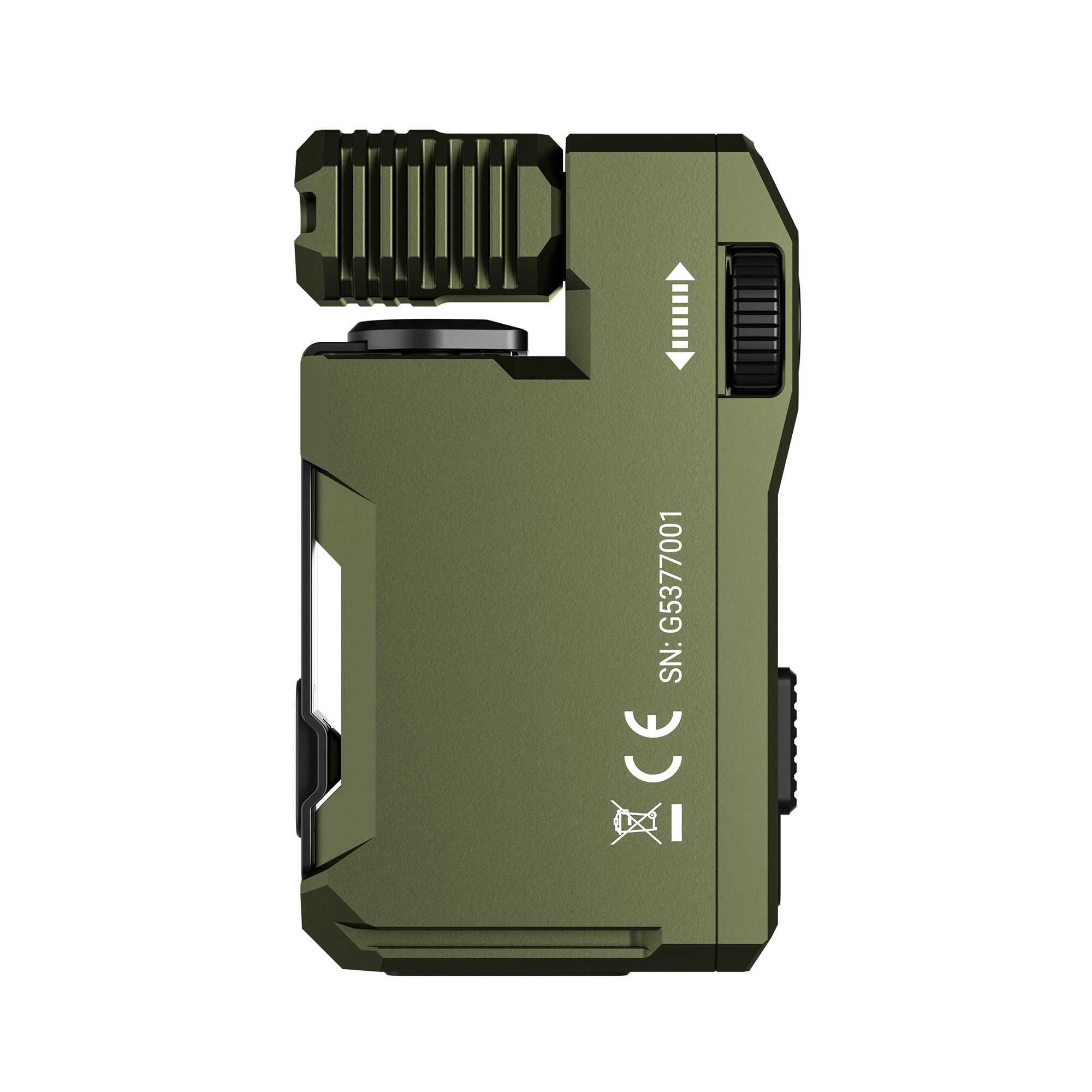 Wuben G5 Army green – kompaktná taktická baterka so 400 lm, 52 g, otočnou hlavou 180° a RGB svetlom