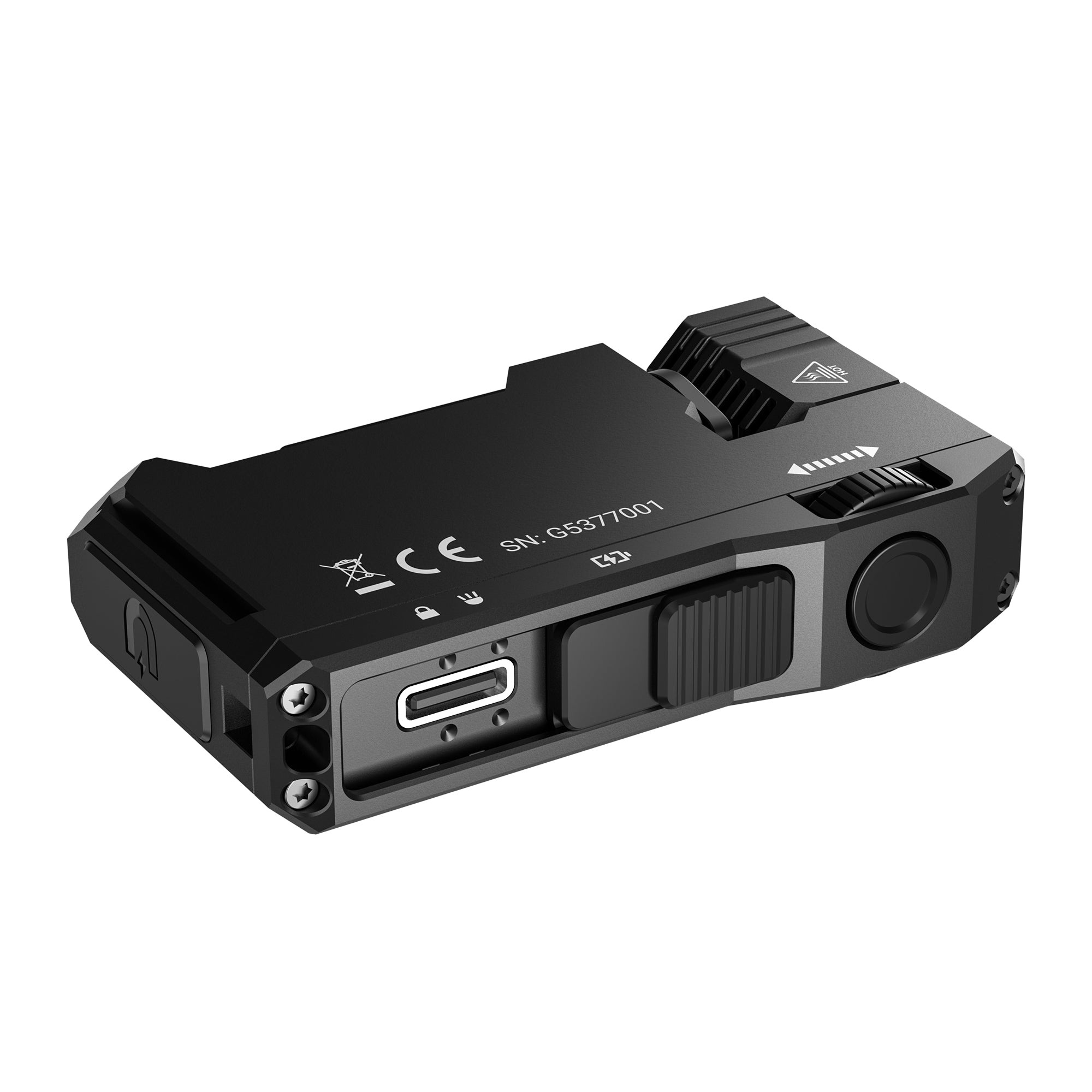 Wuben G5 Black – detail odolného čierneho hliníkového tela s krytím IP65