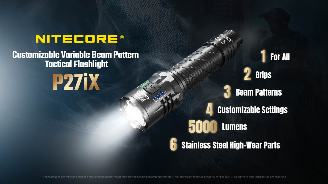 Nitecore P27iX — prehľad vlastností: tri svetelné kužele, programovateľné ovládanie a výkon 5000 lúmenov