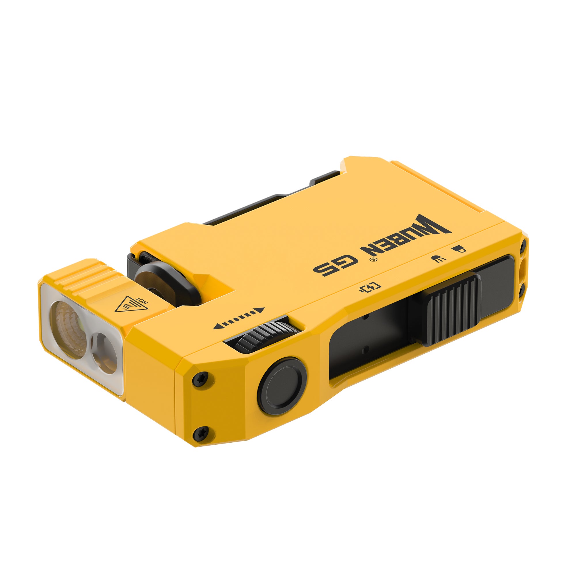 Wuben G5 Yellow EDC baterka so žiarivo žltým telom a dvoma LED